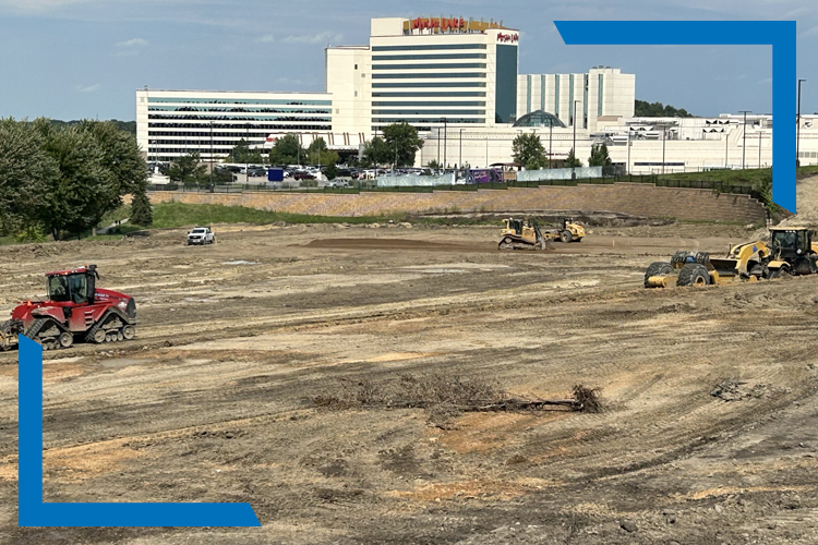 Mass Grading and Earthwork Services performed by S.M. Hentges & Sons